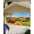 thumbnail image 5 of Thanksgiving Garage Door Banner Cover 6 x 13 ft, Fall Thanksgiving Retro Farm Truck Garage Door Decorations Holiday Christmas Backdrop Decor for Winter New Year Xmas Party, 5 of 6