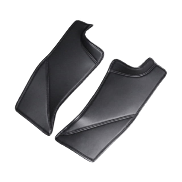 Speravity 2Pcs Car PU Leather Rear Door Sticker Sill Protector Fit for Tesla Model Y Automoción decorativa y accesorios