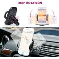 thumbnail image 2 of HANDIPRO Car Phone Mount Air Vent - Universal Cell Phone Holder For iPhone XS XS Max XR X 8 8+ 7 7+ SE 6s 6+ 6 5s 4 Samsung Galaxy S10 S9 S8 S7 S6 S5 S4 LG Nexus Nokia - Smart Adjustable Mount  Black, 2 of 7