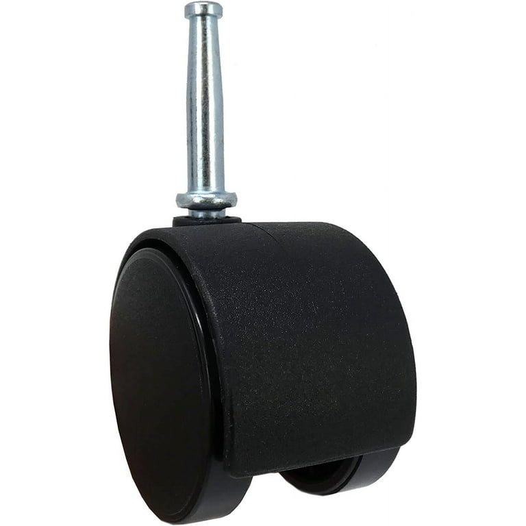 Shepherd Hardware 2-Inch Black Nylon Twin Wheel Swivel Caster, 75