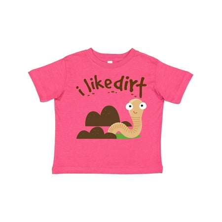 

Inktastic I Like Dirt Earthworm Gift Toddler Boy or Toddler Girl T-Shirt