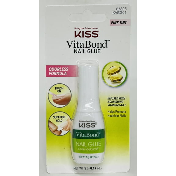 Kiss Vita Bond Nail Glue 0.17 oz (Pack of 2)