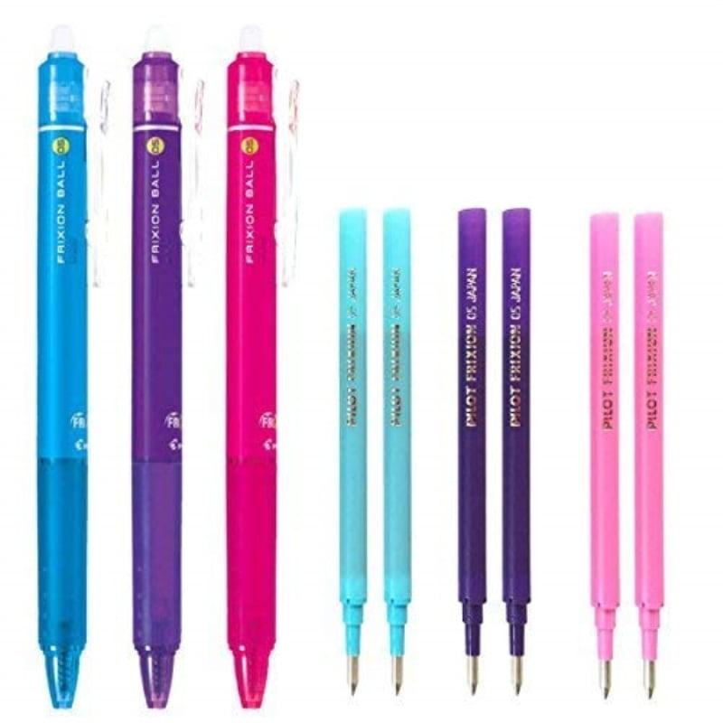 Pilot FriXion Ball Knock Retractable Erasable Gel Ink Pens, Extra Fine