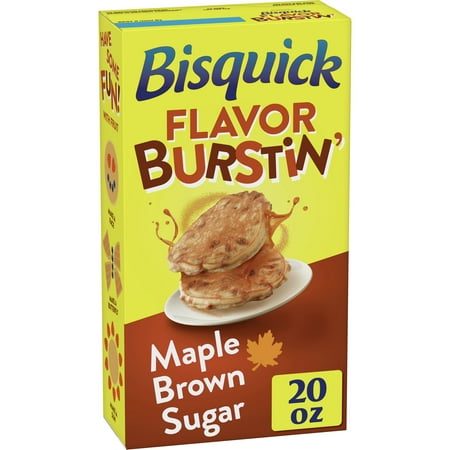 Betty Crocker Bisquick Flavor Burstin' Maple Brown Sugar Pancake Mix, 20 oz.