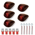 thumbnail image 1 of Feltree LED Roof Marker Lights for Pickup Trucks Off Road Vehicles, 5 Piece Set Waterproof and Durable, Easy Install Cab Roof Alert Conversion Lighting Auto Wash Resistant, 1 of 8