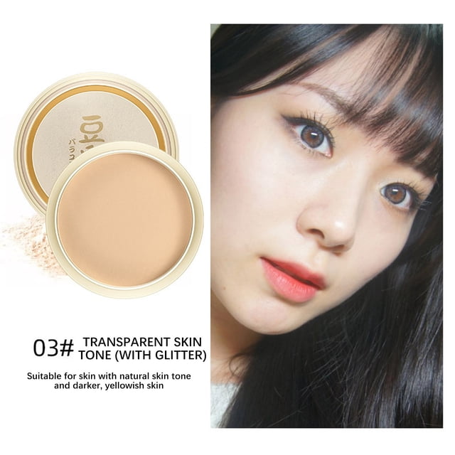 DPTALR Japanese Concealer Set Makeup Soymilk Powder Whitening Makeup Long Lasting Oil Control Moisturizing Powder 49g