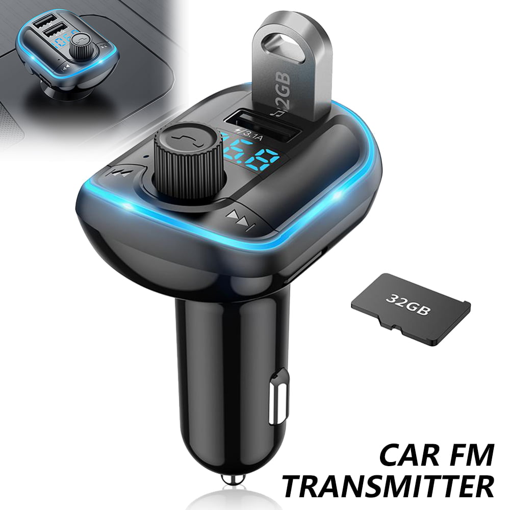 Wireless Bluetooth FM Transmitter Radio Car Kit MP3 Music Player 2 USB Charger 