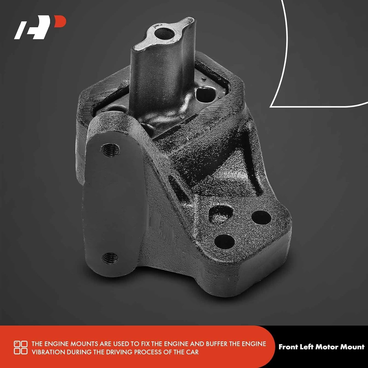 A-Premium 2PCS Front Left and Right Engine Motor Mount Set Compatible with Dodge Durango 2004 2005 2006, 4.7L 5.7L, Replace# 52021615AA, 52021614AA