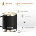 thumbnail image 5 of Asobu Ultimate Stainless Steel Ceramic Inner Coating Insulated Mug 12 oz, Black, 5 of 9