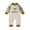 F60-Khaki, variant on FYDUU Boys Clothes Rompers Baby Boys Thanksgiving Turkey Applique Jumpsuit Plaid Color Long Sleeve Romper Outfit For Infant Toddler,Beige,0-3 Months