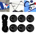 thumbnail image 4 of 6x D Patch ,Round D ,Deck Attachment ,Tie Down D Pad, Deck Rigging for Paddleboard Deck Canoe Raft Inflatable Boat Black, 4 of 8