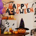 thumbnail image 4 of Estandarte con forma de globo Broeify HAPPY HALLOWEEN, 40 cm, 14 cm, negro y naranja, 4 of 6