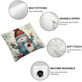 thumbnail image 4 of Nawypu  Hello Winter Warm Wishes Gnome Throw Pillow Cover 2pcs Cardinal Let It Snow Blue Mitten Snowflakes Cushion Case, Bicycle Red Bird Snowman Farmhouse Home Decoration, 4 of 6