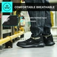 thumbnail image 3 of Steel Toe Shoes for Men Women Lightweight Breathable Comfortable Safety Work Sneakers Slip Resistant Puncture Proof Black, 3 of 7