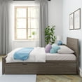 thumbnail image 2 of Max & Lily Twin Bed with Trundle, Classic Solid Wood Platform Bed with Panel Headboard, 2 of 10