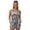 White and Black-Zebra Stripe, variant on DISNIMO Starfish Shell Printed Womens Tankini Swimsuits Two Piece Bathing Suits Tummy Control Swimwear Breathable Swim Tank Top with Shorts, S
