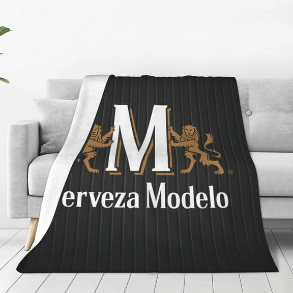 Modelo Beer Fleece Blanket, Very Soft Microfiber Flannel Blanket for Couch Warm and Cozy for All Seasons