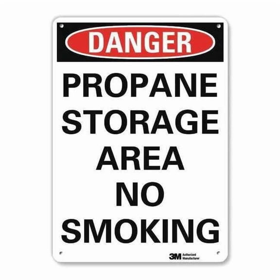 Lyle Danger No Smoking Sign,10" x 10",Alum U3-1939-RA_10X14