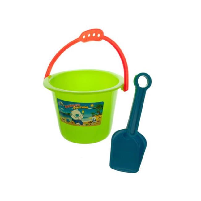 Kole Imports KK57860 5 x 6.5 in. dia. Colorful Sand Pail & Shovel Set