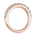 thumbnail image 2 of 1 Carat Diamond Wedding Band Ring in 14K Rose Gold (Ring Size 5.25), 2 of 4