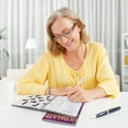thumbnail image 2 of 10-Pack Large Print Crossword Puzzles for Seniors Plus 2 Fill-In Puzzle Books and 4 Pens Big, Bold, Easy-to-Read, Perfect Brain Stimulation Elderly Games for Retirement, Hospital Activities (8 x 10), 2 of 10