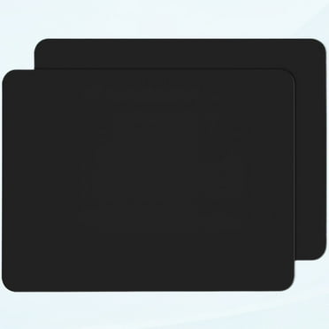 Silicone Craft Mats 2 Pack, 15.7" x 11.8" Silicone Mat for Crafts, Large Heat Resistant Sheet for Jewelry Making, Epoxy Resin, Painting, Counter Table Protector, Table Mat, Non-Stick, Black