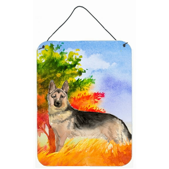 Fall German Shepherd Wall or Door Hanging Prints