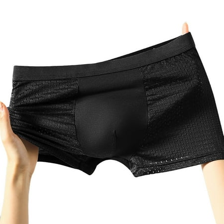 sentaili Comfy New Stylish Panties Ice Silk L-4Xl Men Mesh Microelasticity Safe