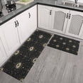 thumbnail image 2 of Black Gold Eye Star Constellation Pattern Kitchen Rugs Sets Of 2,Anti Fatigue Kitchen Mat Rugs Non Slip Washable,Decorative Kitchen Floor Mats for Kitchen,Sink,Laundry,17"x30"+17"x47", 2 of 7