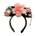 thumbnail image 3 of Tocado chino de flores Hanfu, aro para el pelo para mujeres, niñas y niños, diadema china Qing para vacaciones, cumpleaños, fiesta de boda Estilo C, 3 of 7