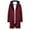 Wine, variant on Brondbend Men's Winter Coats Men's Fall Cardigan Hooded Long Sleeved Open Front Outerwear Solid Color Fashion Jacket Loose Fit Going out Tops Gray