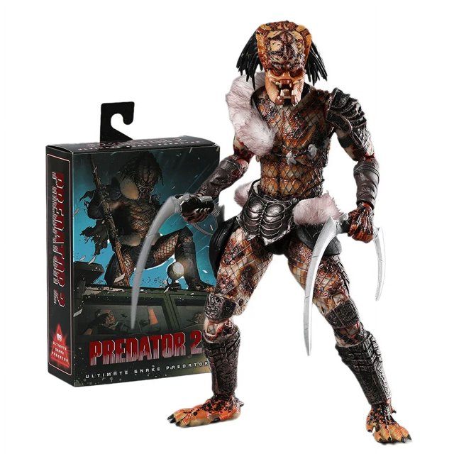 NECA Predator 2 Snake Predator 30th Anniversary PVC Figura de acción Colección Modelo Juguete Muñeca Regalo
