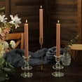 thumbnail image 2 of Efavormart 5 Pack | 9" Beige Premium Unscented Ribbed Wick Taper Candles, Tall Ribbon Wax Dinner Candles, 2 of 11