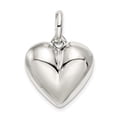 thumbnail image 1 of Sterling Silver Puffed Heart Charm, 1 of 3