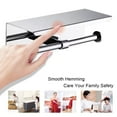 thumbnail image 3 of Toilet Paper Holder, 201 Stainless Steel Brushed Nickel Toilet Tissue Holder Sticky On Wall for Bathroom, 3 of 5