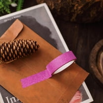 BalsaCircle 5 Pieces 5 yards Hot Pink Self-Adhesive Glitter Craft Washi Tapes Party DIY