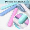 thumbnail image 3 of Toothbrush Case Travel Cover - 4 Pack Portable Toothbrush Carrier Case, Toothbrush Holder Travel, Plastic Storage Case, 3 of 5