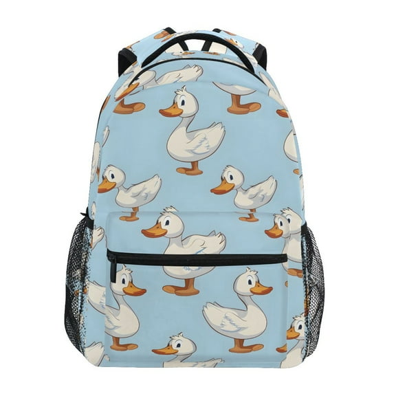 ALAZA Stylish Backpack Cartoon Duck Elementary Bookbag Personalized Laptop School Bags Travel Daypack