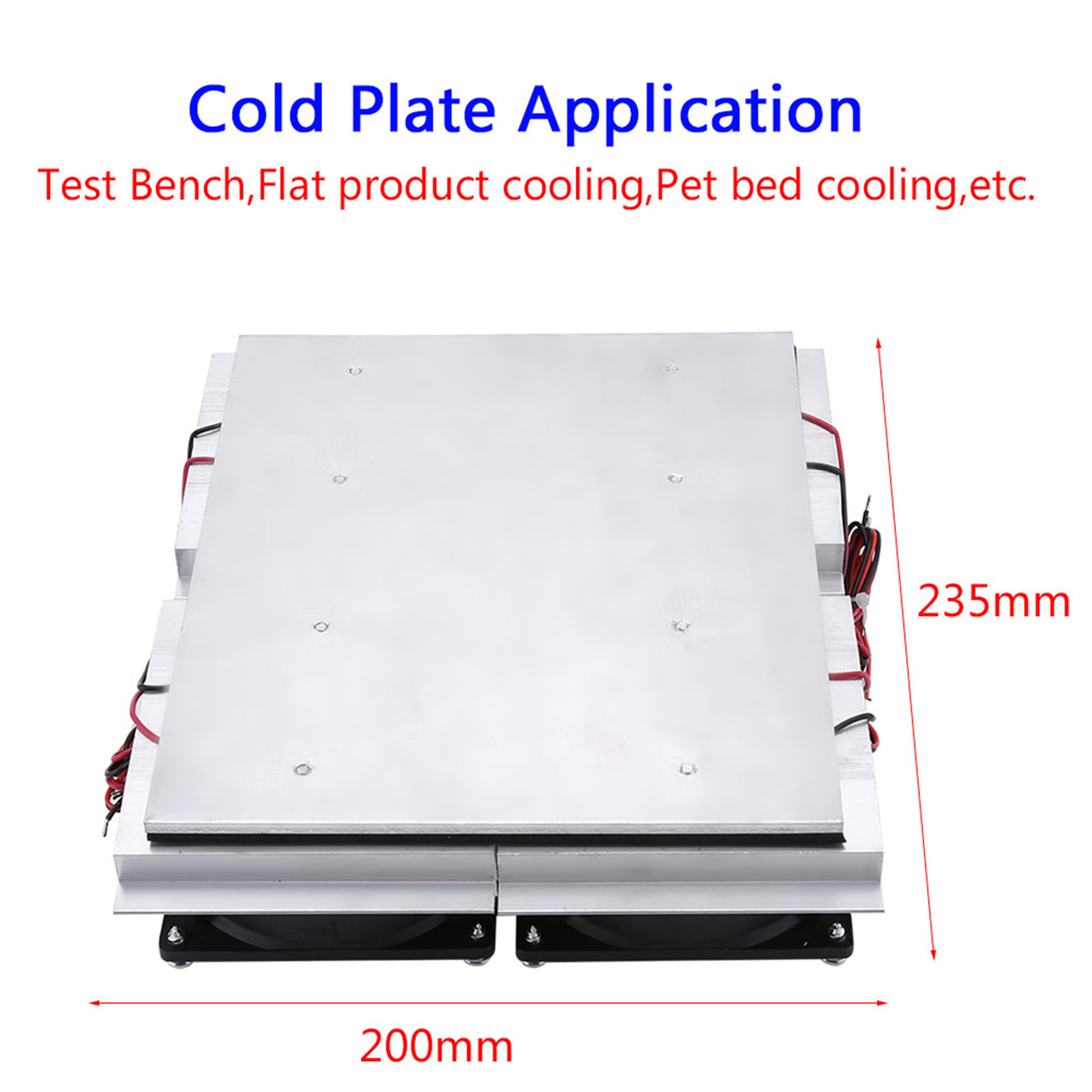 240W Semiconductor Refrigeration Thermoelectric Peltier Cold Plate Cooler with Fan