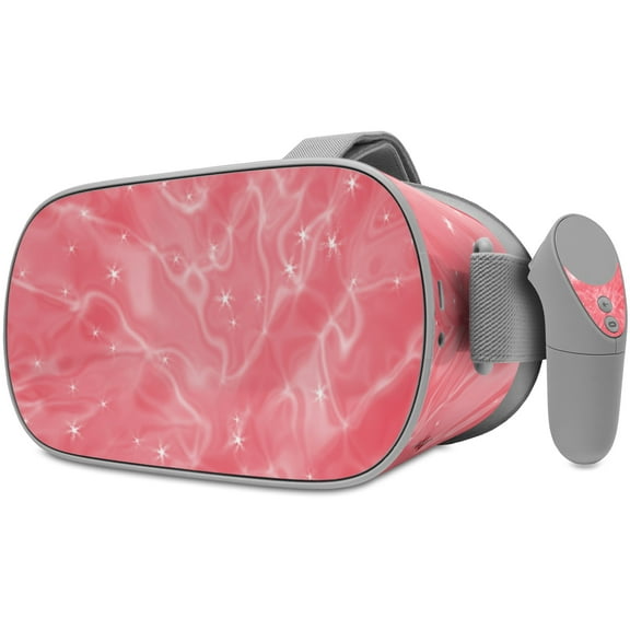 Decal style Skin Wrap compatible with Oculus Go Headset - Stardust Pink (OCULUS NOT INCLUDED)