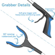 32 Reacher Grabber Tool, ORFELD Handy Trash Claw Grabber Reaching Assist Pick up Tool Blue