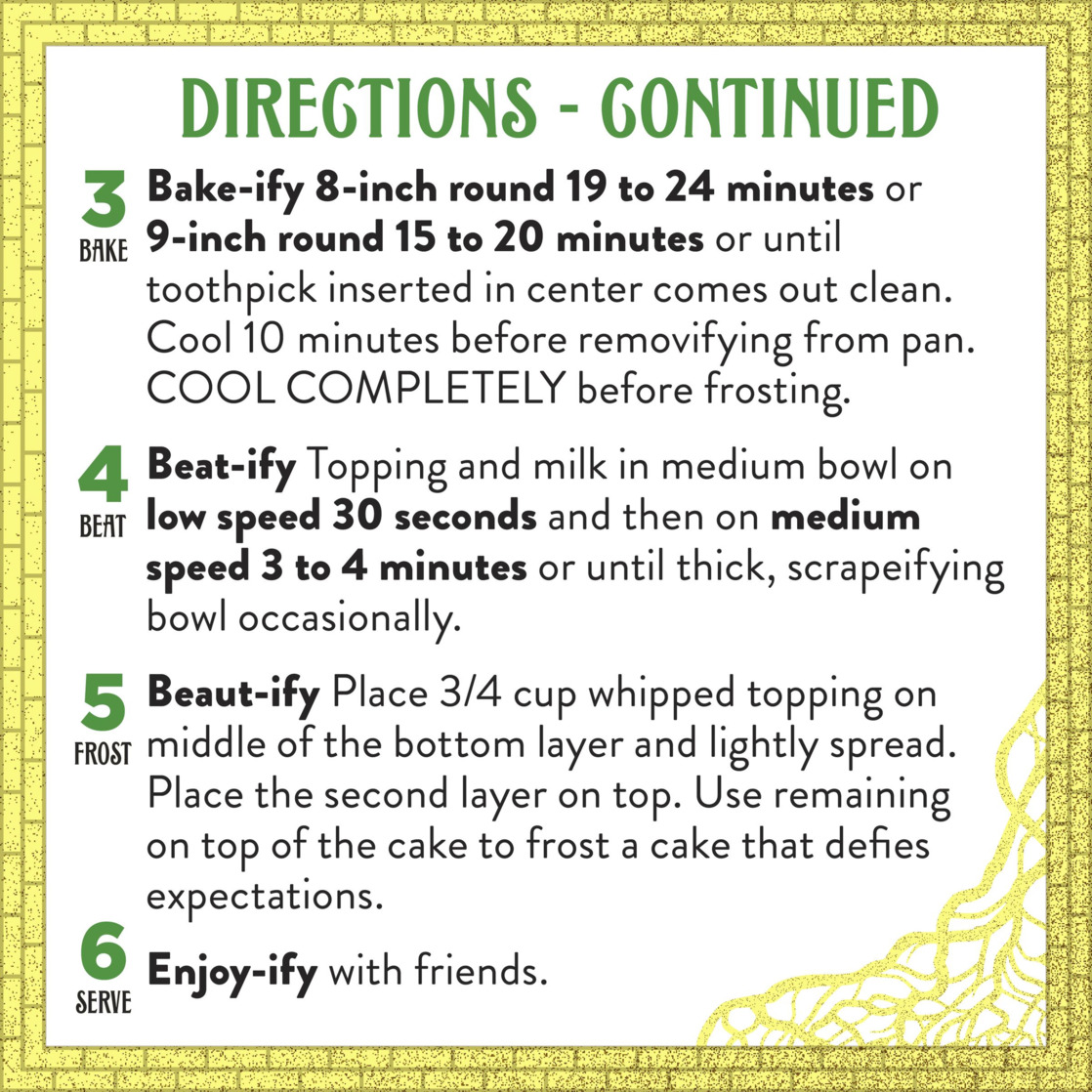 Betty Crocker Exclusives Wicked For Good Vanilla Cake Mix Kit, Walmart Exclusive, 19.4 oz