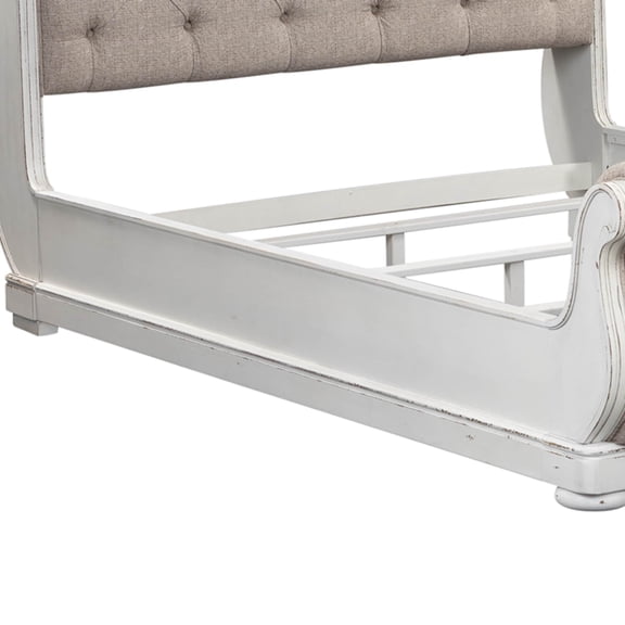 Liberty Furniture Magnolia Manor California King Upholstered Sleigh Bed - White