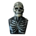 thumbnail image 2 of Máscara Calavera Aterradora Halloween Sílice para Mascarada Fiesta (gris), 2 of 3