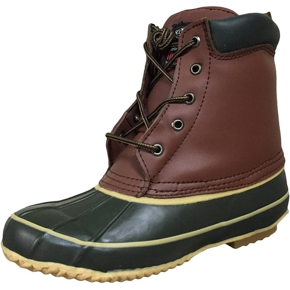 Women's Duck Boots Leather Insulated Waterproof Hiking Snow Shoes