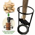 thumbnail image 2 of 1pc Firewood Kindling Splitter,Camping Wood Chopping Rack Manual Chopping, Produce Firewood Chopping Wood Rack, Manual Log Splitter Wedge, 2 of 4