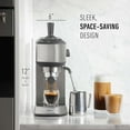 thumbnail image 2 of Calphalon Compact Espresso Machine, Home Espresso Machine with Milk Frother, Stainless Steel, 2 of 6