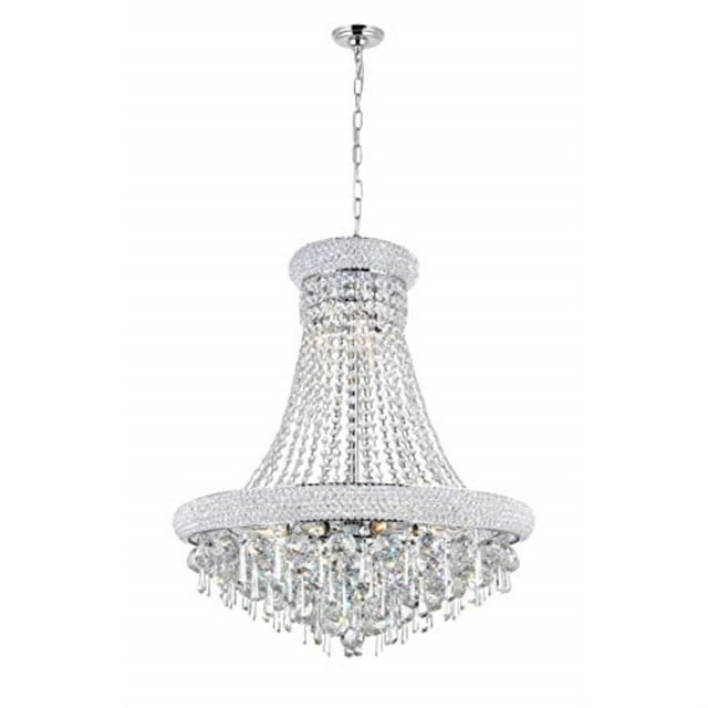 CWI Lighting Royaume 13 Lumière vers le Bas Lustre avec Finition Chromée