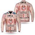 thumbnail image 3 of I'm a Brittany Spaniel Mom and a Registered Nurse Nothing Scares Me All Over Print 3D Baseball Jacket Brittany Dog Lover Gifts Idea Bomber Jacket Softball - 00002, 3 of 6