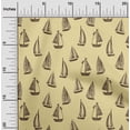 thumbnail image 1 of oneOone Polyester Lycra Yellow Fabric Yacht Nautical Diy Clothing Quilting Fabric Print Fabric By Yard 56 Inch Wide, 1 of 4